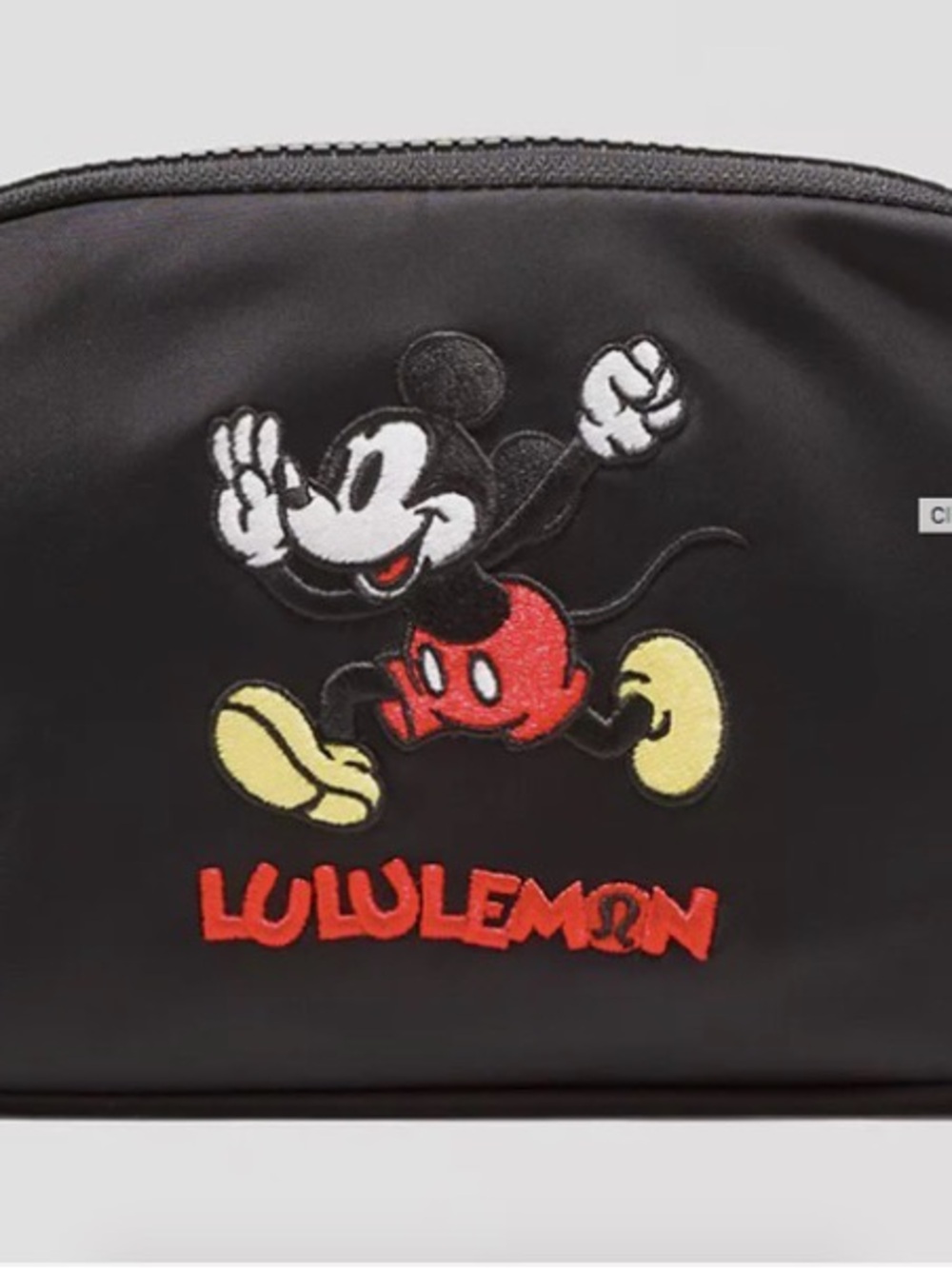 NEW lululemon Belt Bag Disney Black Mickey Mouse NWT